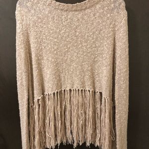 shimmy sweater, light pink, from a local boutique